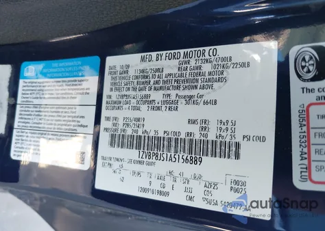 2010 Ford Shelby Gt500 from USA, damaged, VIN 1ZVBP8JS1A5156889